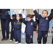 Festejos por el Día de la Bandera con los niños de Jardín